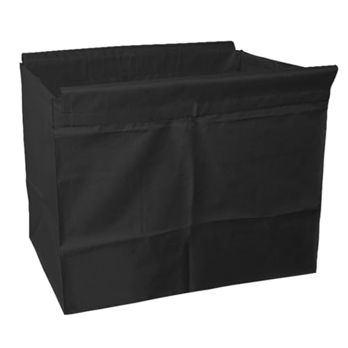 Kommerzieller Ersatztasche, für Wäschewagen mit Rollen, Wasserdichte & Entfernbare Oxford-Stoff-Einlage für Wäschekorb mit Rollen und Faltbaren Korb-Trolley(Black,80x67x52cm/31x26x20in) von YANGLLYJ