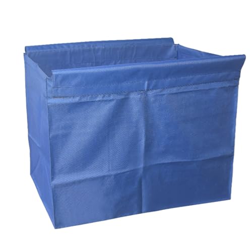 Kommerzieller Ersatztasche, für Wäschewagen mit Rollen, Wasserdichte & Entfernbare Oxford-Stoff-Einlage für Wäschekorb mit Rollen und Faltbaren Korb-Trolley(Blue,77x60x44cm/30x24x17in) von YANGLLYJ
