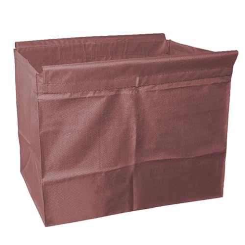 Kommerzieller Ersatztasche, für Wäschewagen mit Rollen, Wasserdichte & Entfernbare Oxford-Stoff-Einlage für Wäschekorb mit Rollen und Faltbaren Korb-Trolley(Brown,80x67x52cm/31x26x20in) von YANGLLYJ