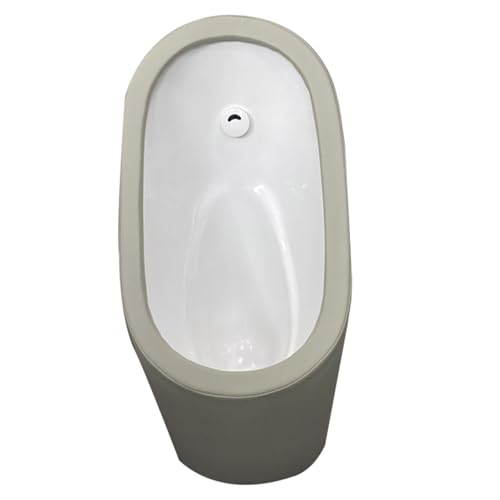 Urinal, Antikollisions für Männer, Urinente für Männer Keramik mit Automatischem Sensor, Geeignet für Stark Frequentierte Bereiche(White) von YANGLLYJ