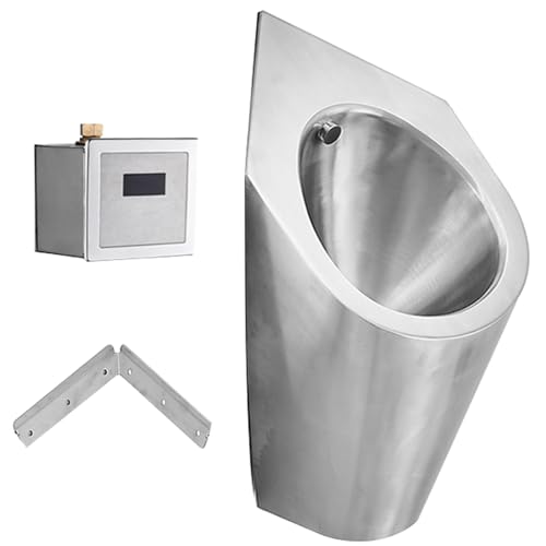 Urinal, Pissoir Edelstahl 304, Platzsparendes Urinente für Männer, für Kleine Räume im Haushalt und Gewerbe Urinal, Pissoir Edelstahl 304, Platzsparendes Urinente für Männer, für Kleine Räume im Haushalt und Gewerbe von YANGLLYJ