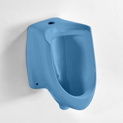Urinale für Männer, Pissoir Wandmontage, Urinente für Männer Auslaufsicheres Keramik-Urinal mit Abflussrohr, Ideal für Zuhause, Schule, Einkaufszentrum(Blue) von YANGLLYJ