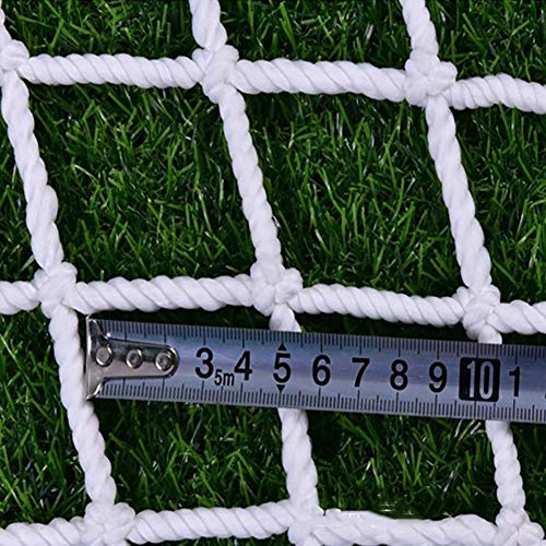 Weiß Schutznetz Nylonseil Multi-Purpose Child Kletternetz for Kinder, Kletter Woven Rope Mesh-Netze for Den Schienen Balkon Geländer Treppenkinderspielplatz Innendekoration (Size : 1X10M(3X33FT)) von YANGUANG