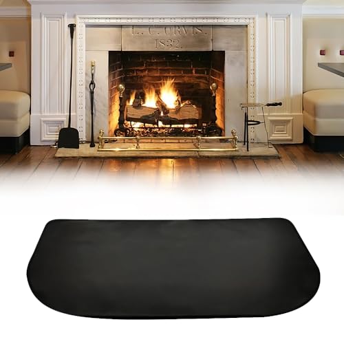 YANGUN Kaminbodenplatte, Feuerfeste Unterlage, Funkenschutzplatte Für Kaminofen, Feuerfeste Kaminmatte, Feuerfeste Bodenschutzmatte, Zum Schutz des Bodens Vor Funken (102x50cm) von YANGUN