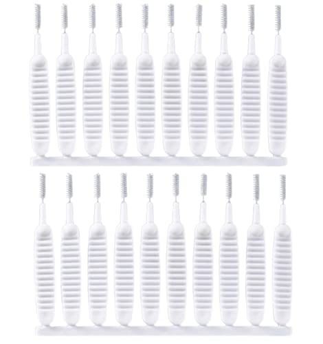 Shower Head Cleaning Brush,20 Stück Mini-Multifunktions-Reinigungsbürste für Sprinkler,Anti-Verstopfungs-Spaltreinigungsbürsten Für Reinigen Der Kleinen Duschloch Düsenöffnung von YANGWEN