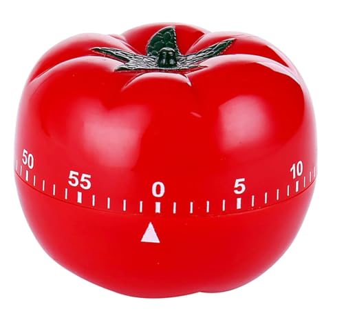 Tomate Küchentimer, 60 Minuten Countdown Timer Küchenuhr Timer Digital für Küche Kochen Backen zum Lernen/Spielen/Kochen von YANGWEN