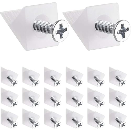 YANGWEN 100 STK Schubladenboden Verstärkung, Schrankrückwand Befestigung Kunststoff Rückwandhalter mit Schrauben,Schubladenreparatursatz YANGWEN 100 STK Schubladenboden Verstärkung, Schrankrückwand Befestigung Kunststoff Rückwandhalter mit Schrauben,Schubladenreparatursatz von YANGWEN