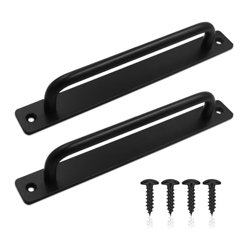 YANGWEN 2X Scheunentor Griff Schwarz, Hochleistungs Schiebetürgriff aus Aluminiumlegierung mit Schrauben Für Schrank, Küche, Schlafzimmer & Gartentor YANGWEN 2X Scheunentor Griff Schwarz, Hochleistungs Schiebetürgriff aus Aluminiumlegierung mit Schrauben Für Schrank, Küche, Schlafzimmer & Gartentor von YANGWEN