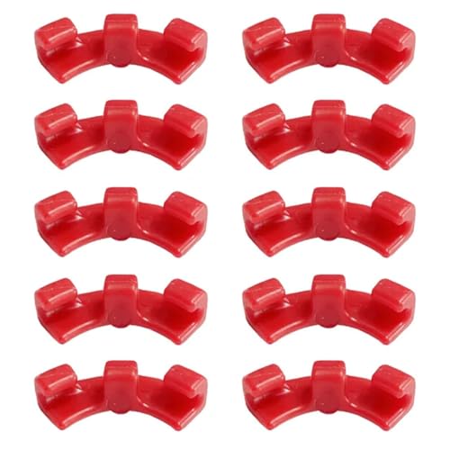 YANGWEN 30 Stück 90 Grad Plant Bender, Pflanzenwachstum Bieger Clips Gardening Plant Support Pflanzenkontrolle Biegeclips,Red von YANGWEN