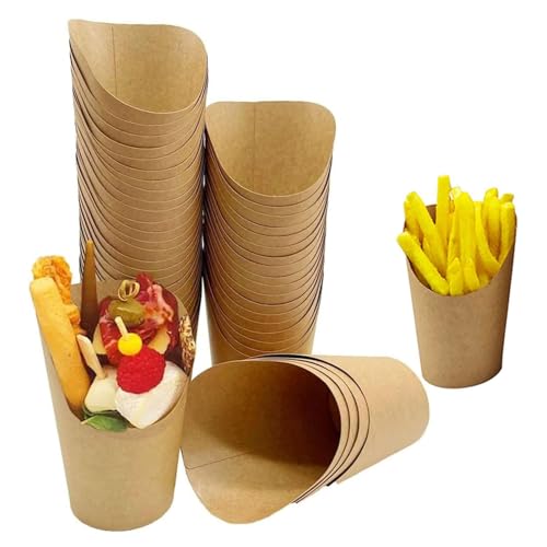 YANGWEN 40 Stück Kraftpapier Becher, 16oz Bubble Waffeleisen Tüten,Wrapbecher PommestüTen Candybar Snack Becher für Alle Arten Von Partys YANGWEN 40 Stück Kraftpapier Becher, 16oz Bubble Waffeleisen Tüten,Wrapbecher PommestüTen Candybar Snack Becher für Alle Arten Von Partys von YANGWEN