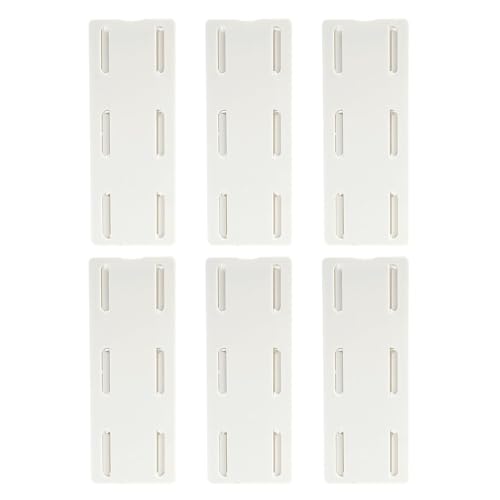 YANGWEN 6 Stück Selbstklebender, Selbstklebender Stanzfreier Sockelhalter,Steckdose Fixierer Halterung, Geeignet für Router-Steckdose, Küche, Büro von YANGWEN