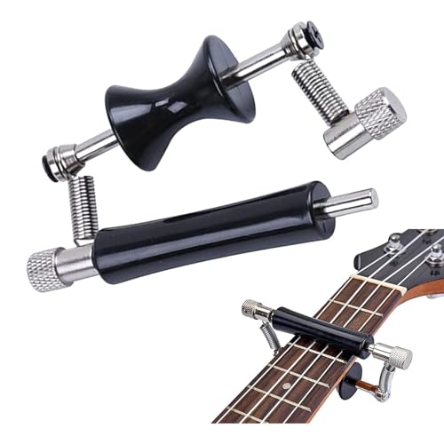 YANGWEN Metall Capo für Gitarre, Rollendes Capo aus Edelstahl, Anti-Rost mit Gummi-Schutz – Für Akustik/E-Gitarre, Ukulele & Bass – Einhand bedienbar von YANGWEN
