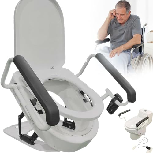 Elektrische ToilettensitzerhöHung, ToilettensitzerhöHung, Elektrischer Toilettensitzlift mit Hebegriff, Maximale Belastung 150 Kg, Steckbare ToilettenerhöHung mit Aufstehhilfe Und Fernbedienung Elektrische ToilettensitzerhöHung, ToilettensitzerhöHung, Elektrischer Toilettensitzlift mit Hebegriff, Maximale Belastung 150 Kg, Steckbare ToilettenerhöHung mit Aufstehhilfe Und Fernbedienung von YANGYMM