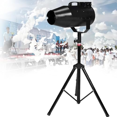 YANGYMM 1000W Schaumstoff-Maschine für Partys Im Freien, Einstellbarer Winkel, BüHneneffekt-Jet-Schaummaschine, 6–10 M Entfernung/80 M² FläChe, für Partys Im Freien, Kinder, Sommer-Schwimmspass von YANGYMM