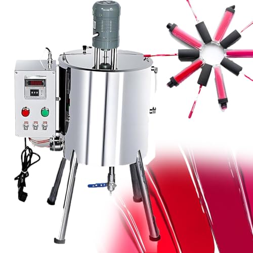 YANGYMM 1400 W Elektrische Heiz-, FüLl- Und Mischmaschine 15 L, Einstellbare FlaschenfüLlmaschine, Temperaturregelung mit Digitaler Anzeige, füR Kerzen, Lippenstifte, MischbehäLter von YANGYMM