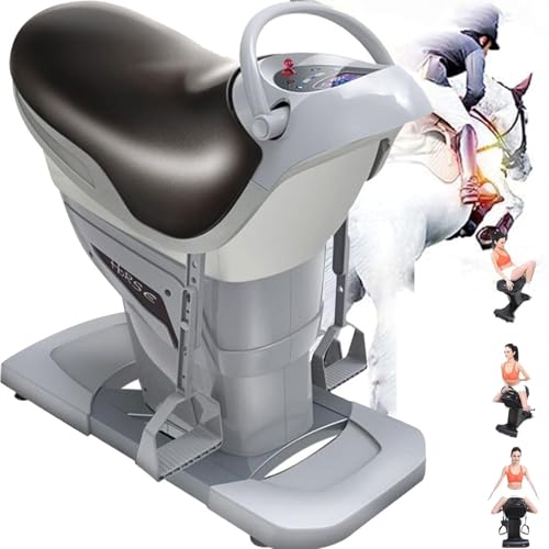 YANGYMM 3D-Simulation Reiten Fitness, BauchtrainingsgeräT, 200 W Indoor-FitnessgeräT, One-Touch-LCD-Display, mit 3 Einstellbaren Modi, FitnessgeräT für Taille, Beine,A von YANGYMM