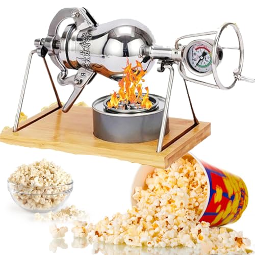 YANGYMM Hochdruck-Popcorn-Maschine, Mini-Vintage-Popcornmaschine, Traditionelle Chinesische Popcornmaschine Im Altmodischen Stil, Mini-Handkanone Aus Edelstahl,328ml YANGYMM Hochdruck-Popcorn-Maschine, Mini-Vintage-Popcornmaschine, Traditionelle Chinesische Popcornmaschine Im Altmodischen Stil, Mini-Handkanone Aus Edelstahl,328ml von YANGYMM