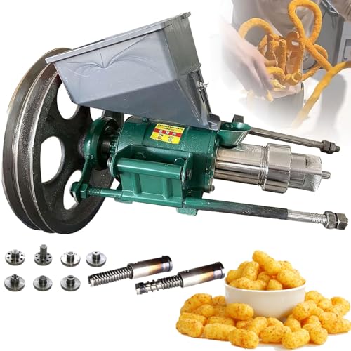 YANGYMM Puffed Food Extruder, Extruder, Reis- Und Maisextrusionsmaschine, Puff-Snack-Maschine Mit 7 Formen, Ideal für Die Herstellung von Snacks An StraßEnstäNden von YANGYMM