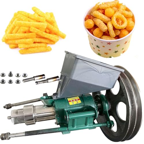 YANGYMM Puffed Food Extruder,Mais Reis Extrusionsmaschine Corn Rice Puffed Snack Maker, Multifunktions-Puff-Snack-Maschine, mit 7 Formen, für Reis Und Mais, StraßEnstand-Snack-Produktion von YANGYMM