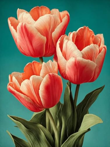 Diamond Painting Blume Diamond Painting Erwachsene, 5D DIY Crystal Art Anlage Muster Quadratische Steine Vollbohrer Mosaik Bastelset Erwachsene für Zimmer Deko, Geschenke 30 x 40 cm -yym2507IB494 von YANGYUMBOU