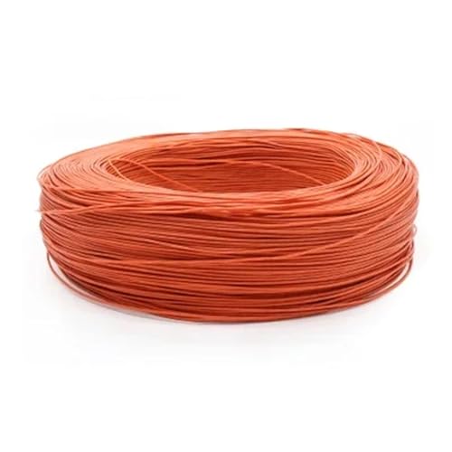 Elektrokabel für Hausinstallation, 5M 24 22 20 18 16 14 12 10 8 AWG UL1015 Elektrische Draht PVC Isolierte Lampe Beleuchtung Kupfer Kabel DIY Linie 600V(Orange,5 METERS_24AWG) von YANHAO