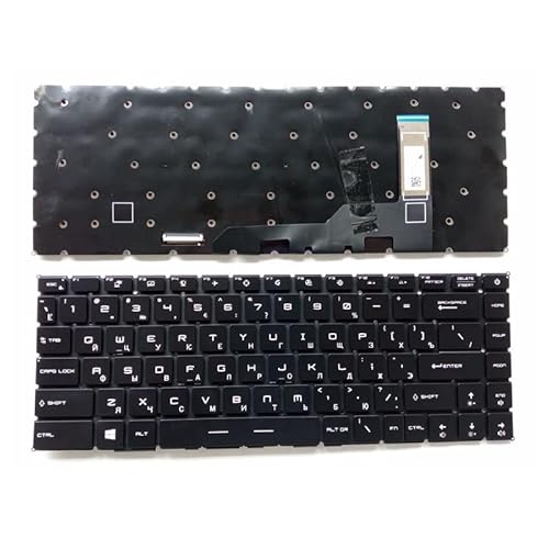 [Laptop-Tastaturen] RU/US Neue Tastatur for MSI GE66 GP66 for Raider 10SF 10SFS 10SGS MS-1541 GS66 for Stealth 10SD 10SE MS-16V1 mit RGB-Hintergrundbeleuchtung pro Taste ( Color : RU RGB backlit ) von YANHAO