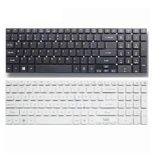 YANHAO [Laptop-Tastaturen] US-Tastatur for Acer Aspire V3-7710 V3-772G 5830 5830G 5830T 5755 V3-551 V3-571g v3-771G V3-731 V3-572G E5-771 ES1-512 NV55 NV57 (Color : Black) von YANHAO
