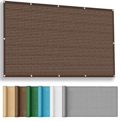 95% UV Schutz Segeltuch 2.4 x 5.6 m Sonnenschutz Uv-Beständig Reißfest Uv-Beständiges Netz Multi Farbe Und Größe für Balkon Pool Pergola, Braun von YANHONG