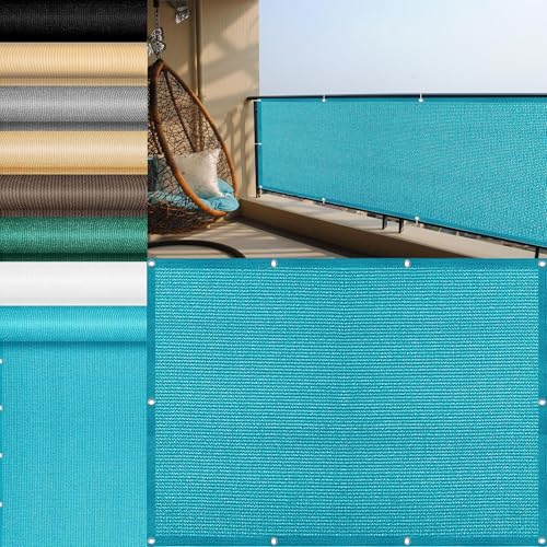Balkon Sichtschutz 1.4 x 5.2 m Windschutz UV Schutz Balkonverkleidung Sichtschutz Leicht Und Haltbarkeit für Carport Zaun Außen, Blau Balkon Sichtschutz 1.4 x 5.2 m Windschutz UV Schutz Balkonverkleidung Sichtschutz Leicht Und Haltbarkeit für Carport Zaun Außen, Blau von YANHONG