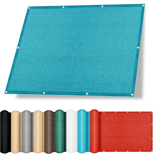 Balkon Sichtschutz Balkonabdeckung 190 x 700 cm Sonnenschutz Atmungsaktiv Balkon Sichtschutz Blickdicht Multi Farbe Und Größe für Pool Pergola, Blau von YANHONG