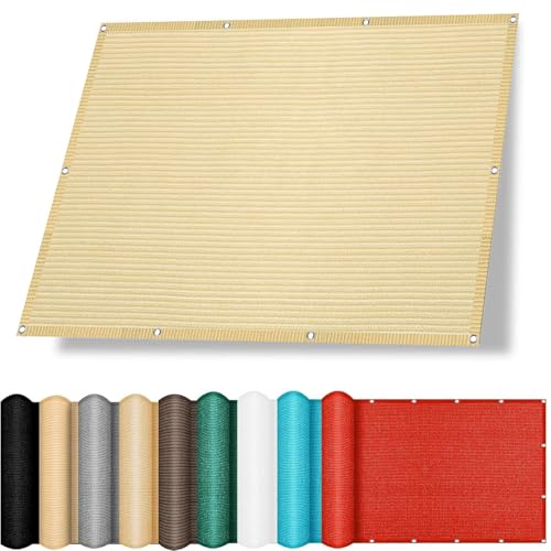 Balkon Sichtschutz Balkonabdeckung 220 x 820 cm Sonnenschutz Atmungsaktiv Balkon Sichtschutz Blickdicht Multi Farbe Und Größe für Pool Pergola, Sandgelb Balkon Sichtschutz Balkonabdeckung 220 x 820 cm Sonnenschutz Atmungsaktiv Balkon Sichtschutz Blickdicht Multi Farbe Und Größe für Pool Pergola, Sandgelb von YANHONG