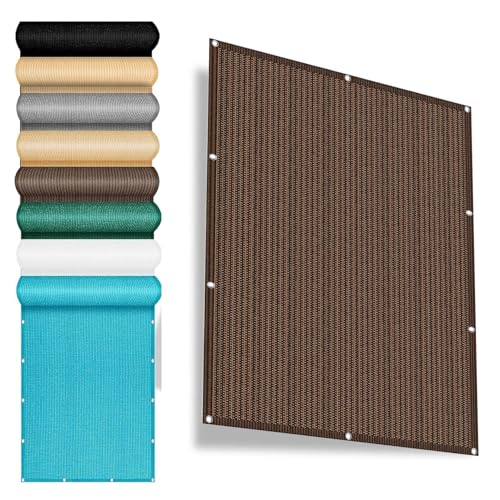 Sichtschutz für Den Balkon 1.6 x 3.4 m Abschattung Reißfest Robust Balkon Sichtschutz Blickdicht Leicht Und Haltbarkeit für Gewächshaus Hinterhof, Braun Sichtschutz für Den Balkon 1.6 x 3.4 m Abschattung Reißfest Robust Balkon Sichtschutz Blickdicht Leicht Und Haltbarkeit für Gewächshaus Hinterhof, Braun von YANHONG