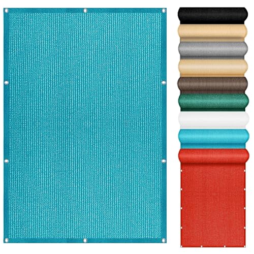 Sichtschutz für Den Balkon 150 x 330 cm Abschattung Reißfest Robust Balkon Sichtschutz Blickdicht Multi Farbe Und Größe für Carport Zaun Außen, Blau von YANHONG