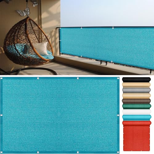 Sichtschutz für Den Balkon 170 x 570 cm Abschattung Reißfest Robust Balkon Sichtschutz Blickdicht Multi Farbe Und Größe für Carport Zaun Außen, Blau Sichtschutz für Den Balkon 170 x 570 cm Abschattung Reißfest Robust Balkon Sichtschutz Blickdicht Multi Farbe Und Größe für Carport Zaun Außen, Blau von YANHONG