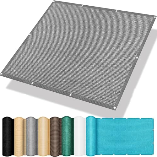 Sichtschutz für Den Balkon 210 x 600 cm Abschattung Reißfest Robust Balkon Sichtschutz Blickdicht Leicht Und Haltbarkeit für Pool Pergola, Grau von YANHONG
