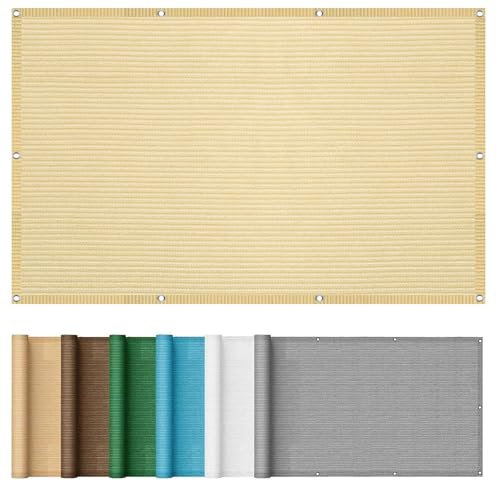 Sonnenschutz Schattenspender 2 x 3.5 m Windschutz UV Schutz Sonnensegel Schatten Leicht Und Haltbarkeit für Camping Terrasse Pergola, Sandgelb Sonnenschutz Schattenspender 2 x 3.5 m Windschutz UV Schutz Sonnensegel Schatten Leicht Und Haltbarkeit für Camping Terrasse Pergola, Sandgelb von YANHONG