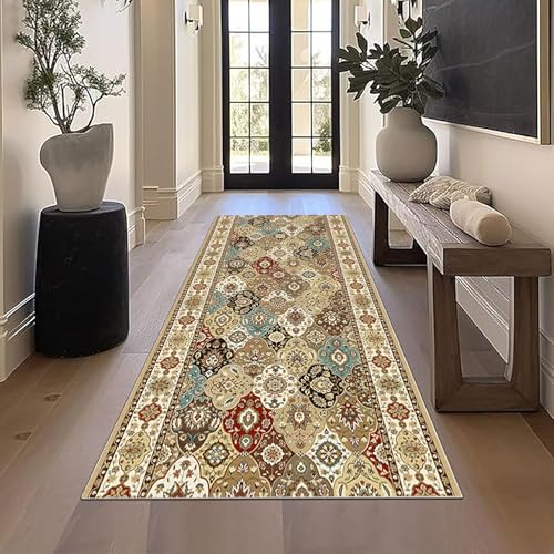 YANHONG Küchenteppich 65 x 480 cm Retro Design Rutschfester Boden in & Outdoor Teppich Erhältlich in Vielen Farben Und Größen für Küche, Terrasse & Wohnraum, 5 von YANHONG
