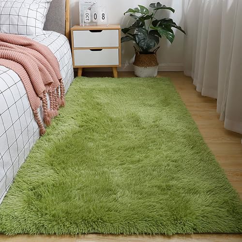 YANHONG Teppich Wohnzimmer 105 x 220 cm rutschfest Waschbar Flauschig Moderne Deko Kuscheliger Teppich Elegant Glänzender Moderner für Schlafzimmer Küche Flur Terrasse, Armeegrün YANHONG Teppich Wohnzimmer 105 x 220 cm rutschfest Waschbar Flauschig Moderne Deko Kuscheliger Teppich Elegant Glänzender Moderner für Schlafzimmer Küche Flur Terrasse, Armeegrün von YANHONG