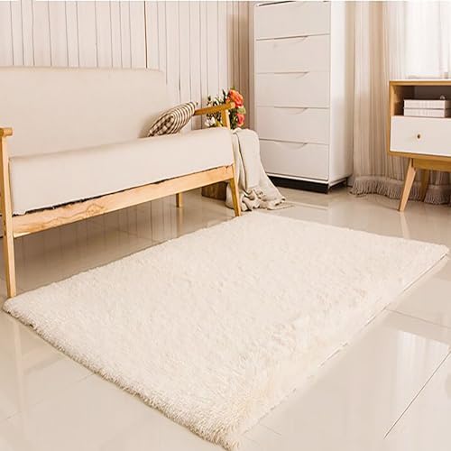 YANHONG Teppich Wohnzimmer 115 x 360 cm Modern Anti-Rutsch Flauschige Pflegeleicht Kuscheliger Teppich Uni Modern Schlafzimmer Deko Fürs Wohnzimmer Badezimmer Esszimmer, Weiß YANHONG Teppich Wohnzimmer 115 x 360 cm Modern Anti-Rutsch Flauschige Pflegeleicht Kuscheliger Teppich Uni Modern Schlafzimmer Deko Fürs Wohnzimmer Badezimmer Esszimmer, Weiß von YANHONG