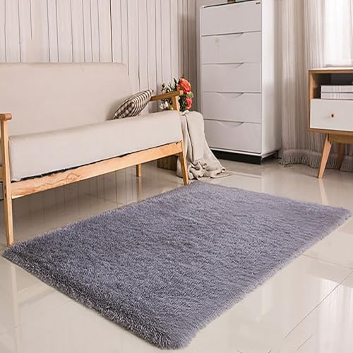 YANHONG Teppich Wohnzimmer 140 x 460 cm Modern Anti-Rutsch Flauschige Pflegeleicht Kuscheliger Teppich Uni Modern Schlafzimmer Deko Fürs Wohnzimmer Badezimmer Esszimmer, Grau YANHONG Teppich Wohnzimmer 140 x 460 cm Modern Anti-Rutsch Flauschige Pflegeleicht Kuscheliger Teppich Uni Modern Schlafzimmer Deko Fürs Wohnzimmer Badezimmer Esszimmer, Grau von YANHONG