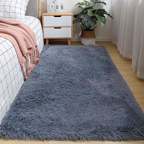 YANHONG Teppich Wohnzimmer 170 x 340 cm rutschfest Waschbar Flauschig Moderne Deko Kuscheliger Teppich Elegant Glänzender Moderner für Schlafzimmer Küche Flur Terrasse, Grau YANHONG Teppich Wohnzimmer 170 x 340 cm rutschfest Waschbar Flauschig Moderne Deko Kuscheliger Teppich Elegant Glänzender Moderner für Schlafzimmer Küche Flur Terrasse, Grau von YANHONG