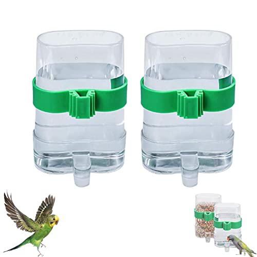 2 Stück Automatischer Wasserspender Vögel, Futterspender Vogel Wasserspender, Transparenten Vogelfutterautomaten, Zubehör Für Vogelkäfige, für Papageien, Wellensittiche, Vögel 2 Stück Automatischer Wasserspender Vögel, Futterspender Vogel Wasserspender, Transparenten Vogelfutterautomaten, Zubehör Für Vogelkäfige, für Papageien, Wellensittiche, Vögel von YANJIY