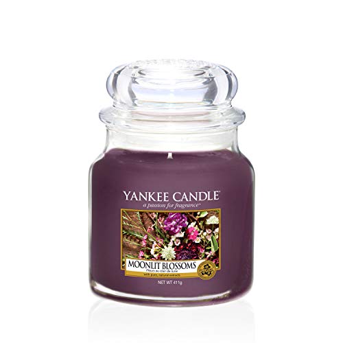 Yankee Candle Duftkerze im mittelgroßen Jar, Moonlit Blossoms, medium von Yankee Candle