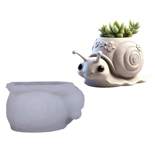 Einzigartige Schneckendesign Silikonhandwerksform Für Handgefertigte Harz Stifthalter Pflanzentöpfe Und Einzigartige Geschenkkreationen Flexibler Pflanzentopfform von YANPINGJIA