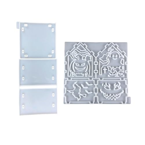 Packung Mit 2 Lebensmitteln Safe Silicon Miniaturhausformen Perfekt Für Halloween Kunsthandwerkskunst Und Festliche Partydekorationen Siliconformen von YANPINGJIA