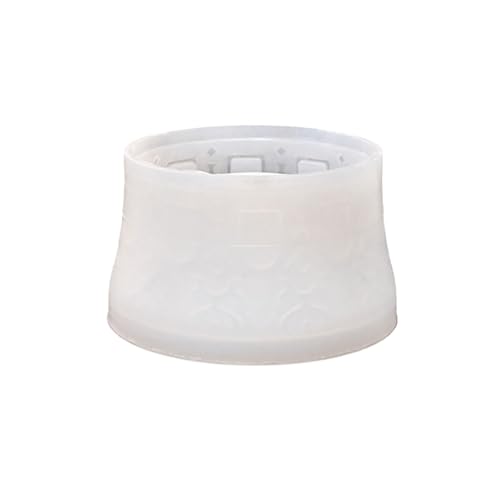 Runde Silikon-Pflanzgefäßform, einzigartiges Blumenmuster, einfaches Entformen, wiederverwendbar, für Innen- und Außenbereich, Dekoration, Bastelprojekte, wiederverwendbare Pflanzgefäßform von YANPINGJIA