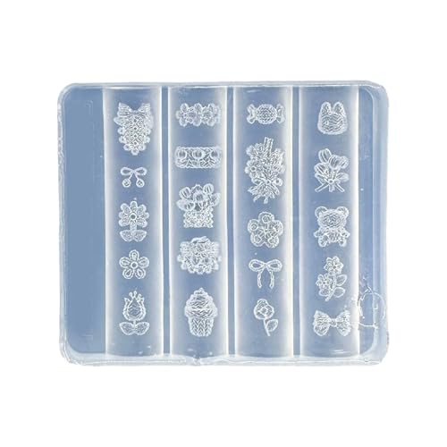 Silikon Nägel Verzierung Formen Zarte Form Kleine Accessoires Crafting Formen Für Schönheitsbegeisterte Silikon Bogenknotennagelform von YANPINGJIA