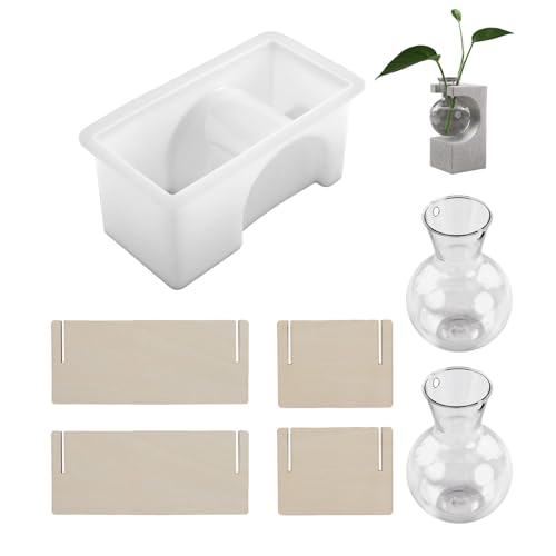 Silikonharzform Für Hydroponische Blütenvase Basis Making Testrohr Pflanzer Display Home Dekoration Blüten Topf Display Silikonform von YANPINGJIA