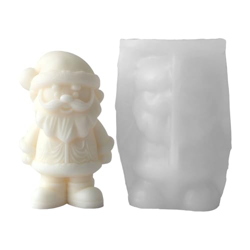 Weihnachtsmann-Silikonform für die Weihnachtsherstellung, Seife und Harz, Urlaubsdekoration, Weihnachtsmann-Silikonform von YANPINGJIA