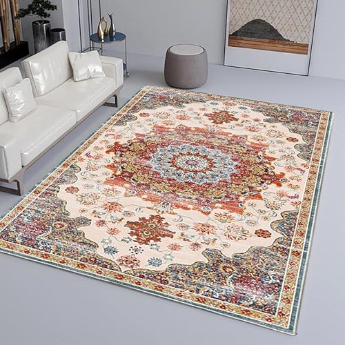 YANQSHM Teppich Wohnzimmer Modern 120x180cm Teppiche Schlafzimmer Vintage Boho Teppich Wohnzimmer Weicher Kurzflor Traditionelle Rugs Küche Esszimmer Flur Leicht Zu Reinigen Wassermelonenrot 120 X YANQSHM Teppich Wohnzimmer Modern 120x180cm Teppiche Schlafzimmer Vintage Boho Teppich Wohnzimmer Weicher Kurzflor Traditionelle Rugs Küche Esszimmer Flur Leicht Zu Reinigen Wassermelonenrot 120 X von YANQSHM